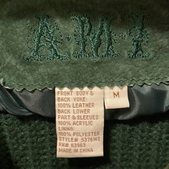 AMI Dark Green Suede Sweater Size Medium - Picture 2 of 3
